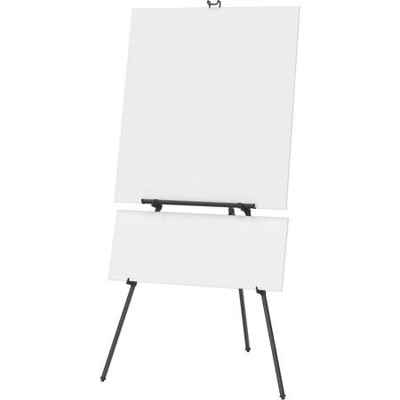 Quartet Heavy-Duty Tripod Easel, 1" Aluminum Legs, 38"-66", Black QRT56E
